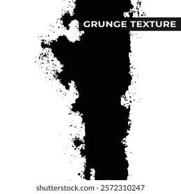 Black and White Abstract Brushstroke Grunge Texture background Vector