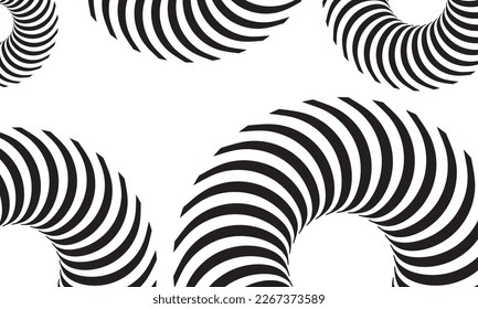 Black and white abstract circle shape background