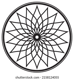 Abstraktes, schwarz-weißes Blumendesign