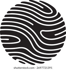 Black and white abstract circular pattern circle