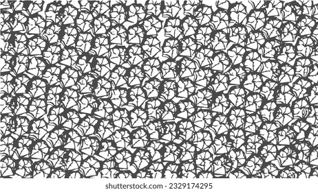Black and white abstract cobweb. Gossamer background. Hand drawn Halloween pattern, spider web background. Vector