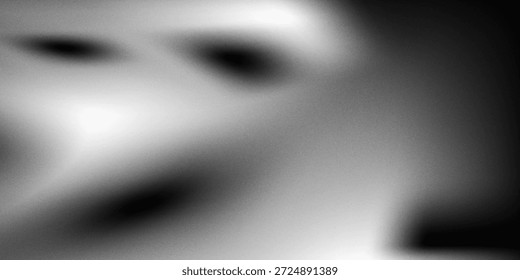 Diseño de cartel de encabezado de Anuncio de Web de efecto de textura granulada de fondo de gradiente de color abstracto blanco negro, patrón de onda abstracto