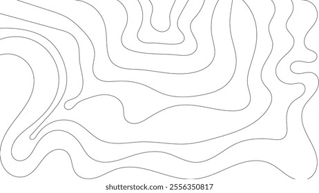 Black and white abstract contour lines form an intricate design on a minimalist background. Ideal for modern art lovers, this pattern creates a sense of flow and movement.