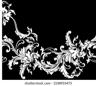 Black and white abstract design
