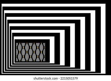 Diseño abstracto de blanco negro. Ilustración vectorial.