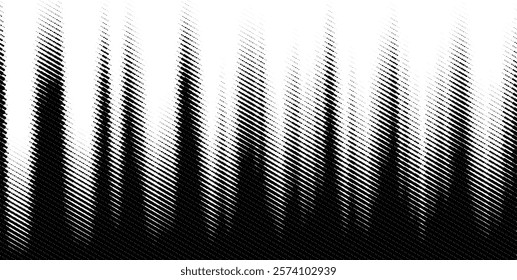 Black and white abstract digital background with a textured halftone pattern perfect for enhancing flyers, brochures, banners, and backdrops.