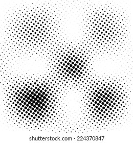 Black and white abstract dotted background
