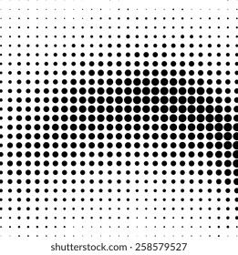 Black and white abstract dotted halftone effect background
