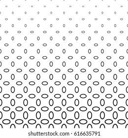 Black and white abstract ellipse ring pattern background