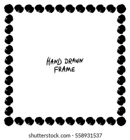 Black and white abstract frame