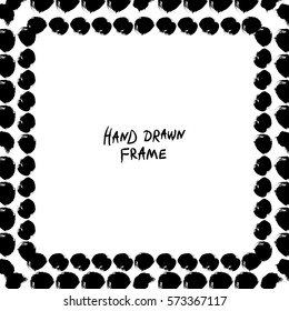 Black and white abstract frame