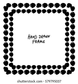 Black and white abstract frame