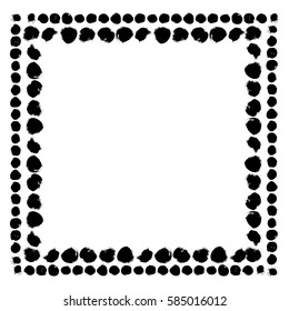 Black and white abstract frame