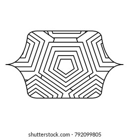 Black and white Abstract frame emblem