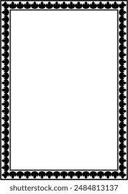 Marco abstracto blanco y negro en papel para el borde. diploma de diseño