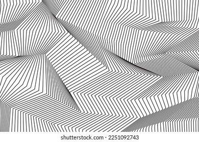 black and white abstract geometric background