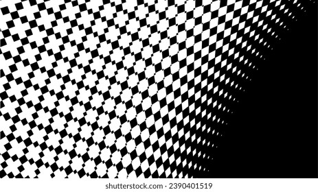Patrón de fondo geométrico abstracto en blanco y negro. Concepto de formas geométricas modernas. Ilustración del vector