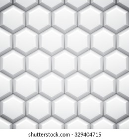 Black and white abstract geometric background with cells