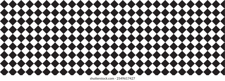 Black and white abstract geometric pattern. black and white diamond shape pattern.