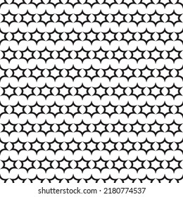 Schwarz-Weiß abstraktes geometrisches, nahtloses Muster. Vektorgrafik. EPS10.