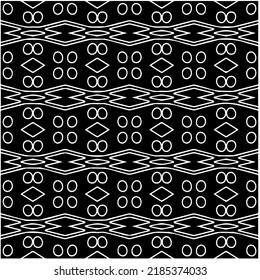 Black and white abstract geometric seamless pattern with wavy shapes, and curved lines. Simple monochrome texture. Op art graphic background. Repeat design for decor, cover, print.