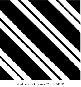 Black and white abstract geometric seamless pattern with  lines. Simple monochrome texture. Op art graphic background. Repeat design for decor, cover, print.