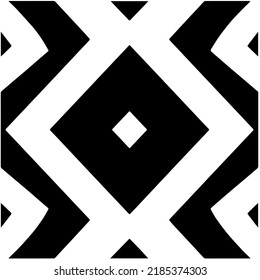 Black and white abstract geometric seamless pattern with wavy shapes, and curved lines. Simple monochrome texture. Op art graphic background. Repeat design for decor, cover, print.