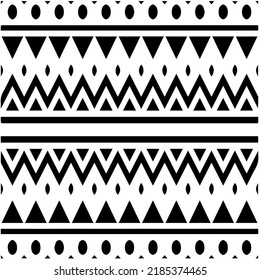 Black and white abstract geometric seamless pattern with wavy shapes, and curved lines. Simple monochrome texture. Op art graphic background. Repeat design for decor, cover, print.