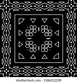 Black and white abstract geometric seamless pattern with wavy shapes, and curved lines.  monochrome texture.. striped background. Repeat design for decor, cover, print.