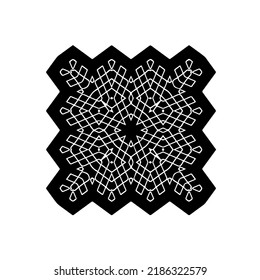 Black and white abstract geometric seamless pattern with wavy shapes, and curved lines.  monochrome texture.. striped background. Repeat design for decor, cover, print.