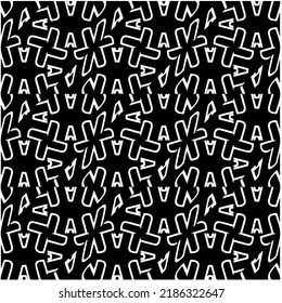Black and white abstract geometric seamless pattern with wavy shapes, and curved lines. Simple monochrome texture. Op art graphic background. Repeat design for decor, cover, print.