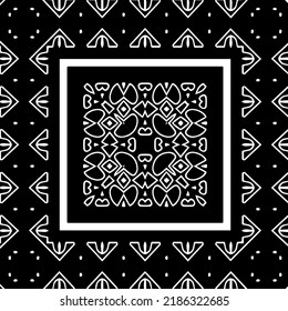Black and white abstract geometric seamless pattern with wavy shapes, and curved lines.  monochrome texture.. striped background. Repeat design for decor, cover, print.