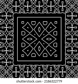 Black and white abstract geometric seamless pattern with wavy shapes, and curved lines.  monochrome texture.. striped background. Repeat design for decor, cover, print.