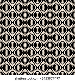 black and white abstract geometric seamless pattern graphic design print for fabric home wear surface design packaging vector illustration