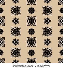 black and white abstract geometric seamless pattern graphic design print for fabric home wear surface design packaging vector illustration