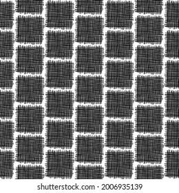 black and white abstract geometric shapes seamless pattern, vector illustration endless repeatable texture background