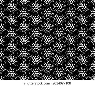 black and white abstract geometric shapes seamless pattern, vector illustration endless repeatable texture background