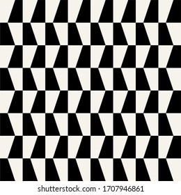 Black and white abstract geometric vector pattern, op art background