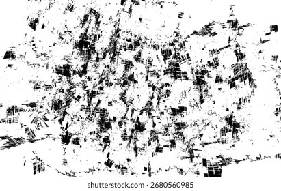 Black and white abstract glitch texture with chaotic grunge effect for modern digital backgrounds.