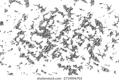 Uma textura de grãos abstratos preto e branco com manchas aleatórias e padrões de ruído, ideal para fundos, sobreposições e design gráfico moderno.