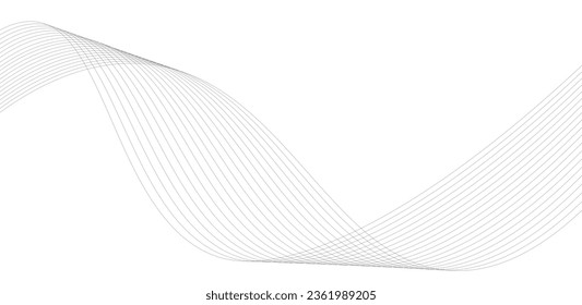 black and white abstract Abstract grey smooth element swoosh wave . Abstract business wave curve lines backgroun