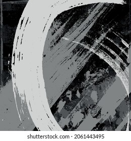 Black and white abstract grunge background