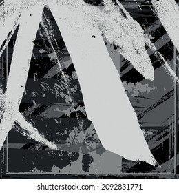 Black and white abstract grunge background