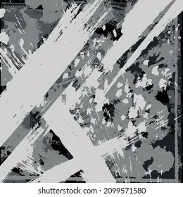 Black and white abstract grunge background