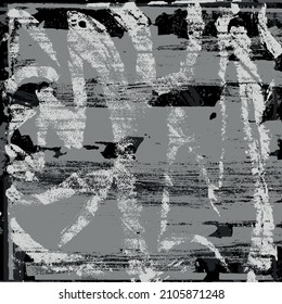 Black and white abstract grunge background