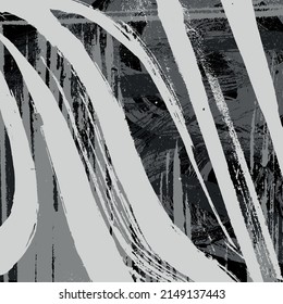 Fondo de fondo abstracto negro y blanco