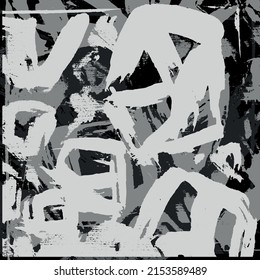 Black and white abstract grunge background