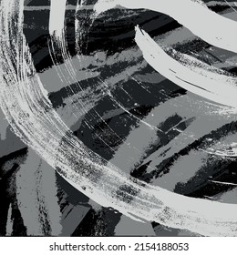Fondo de fondo abstracto negro y blanco