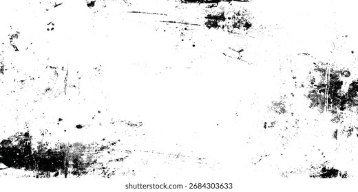 Black and white abstract grunge background with papercut, splashes for style effect grunge isolated on white background.