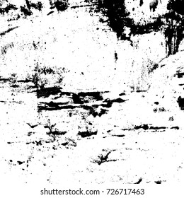 Black and white abstract grunge background. Vector vintage texture.Dark messy dust overlay distress background